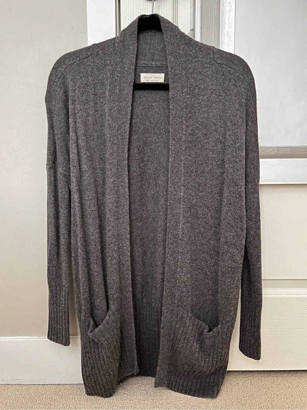 Aritzia Azure Skies Grey Cardigan (Size XXS)